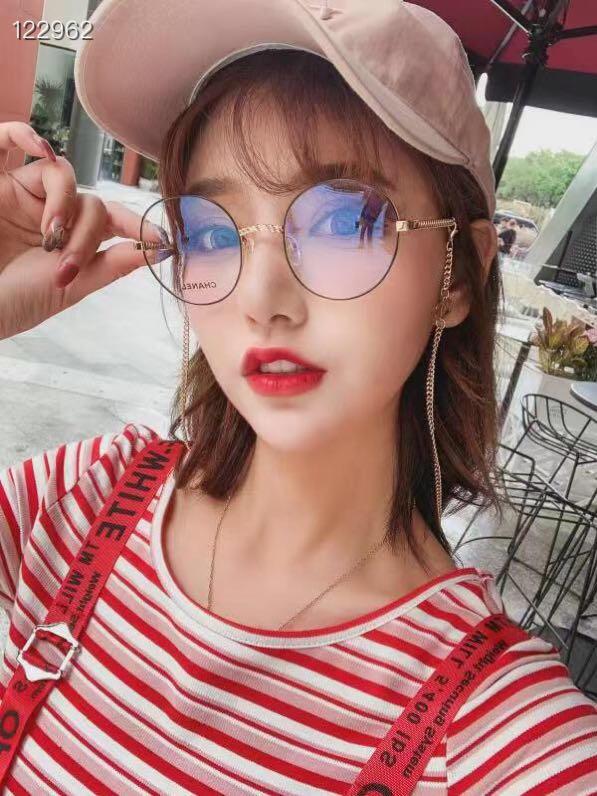 CHANEL香奈兒 火爆香家鏈條款 CH2186 潮流爆款 時尚圓框眼鏡 網紅潮款近視眼鏡  lly1281